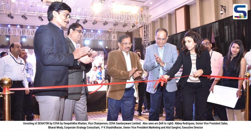 Deepshikha Khaitan, Vice Chairperson, CERA Sanitaryware Limited, unveiled SENATOR by CERA, the premium offering from CERA stable, at a glittering function held at Ahmedabad, in the presence of trade associates invited from all over India.