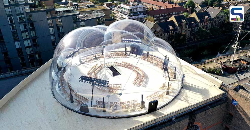 Chilean architect Creates A Transparent, Bubble-Like Dome to Cover This Car Park For McQueens Spring Summer 2022 Show | East London