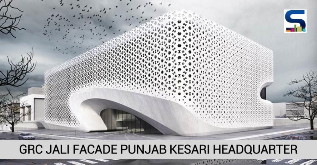 Intelligently designed by Architects Amit Gupta and Britta Knobel Gupta, this is one of thelatest projects by Studio Symbiosis Architects, Noida. The smart facade of Punjab Kesari Headquarter is designed with the capability of reducing heat gain and optimize façade..