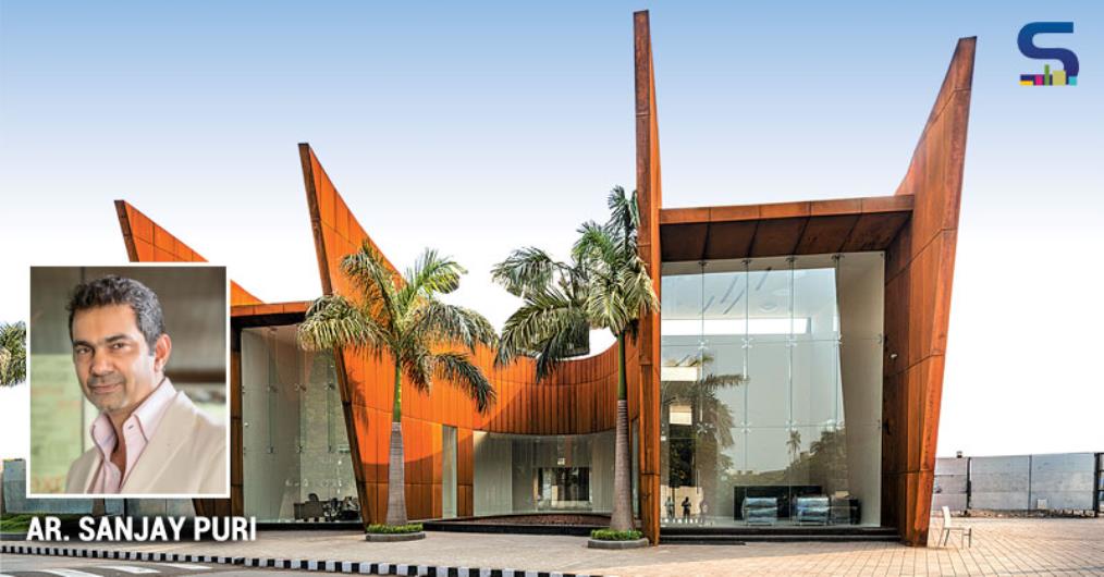 Corten steel has an amazing organic nature changing in shade and textural quality over the time, rendering the building dynamic. It was chosen for these reasons. We also like to work with other natural looking metal façade materials like Galvanized Iron sheets, Bronze sheets and Copper sheets etc