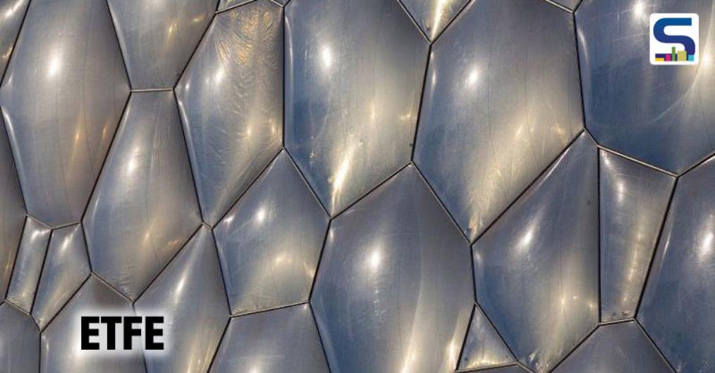 ETFE has a very high melting temperature, excellent chemical, electrical and high energy radiation resistance properties.When burned ETFE releases hydrofluoric acid. Compared to glass, ETFE film is 1% the weight, transmits more light and costs 24% to 70% less to install.