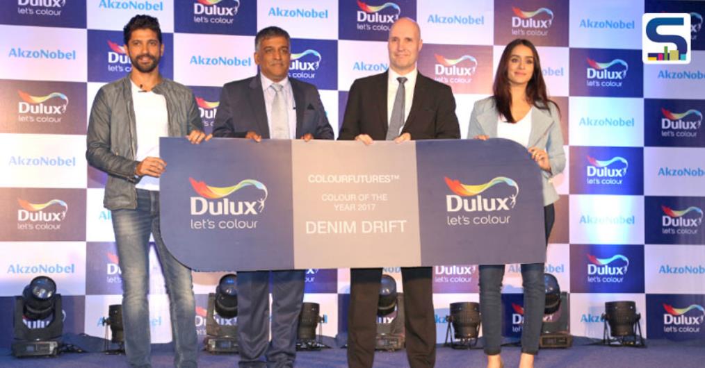 Dulux Brand Ambassadors Farhan Akhtar and Shraddha Kapoor Unveil Colour of the Year - ‘Denim Drift’ Blue will appear in a new light and will be available across Dulux’s innovative range of interior and exterior paint.