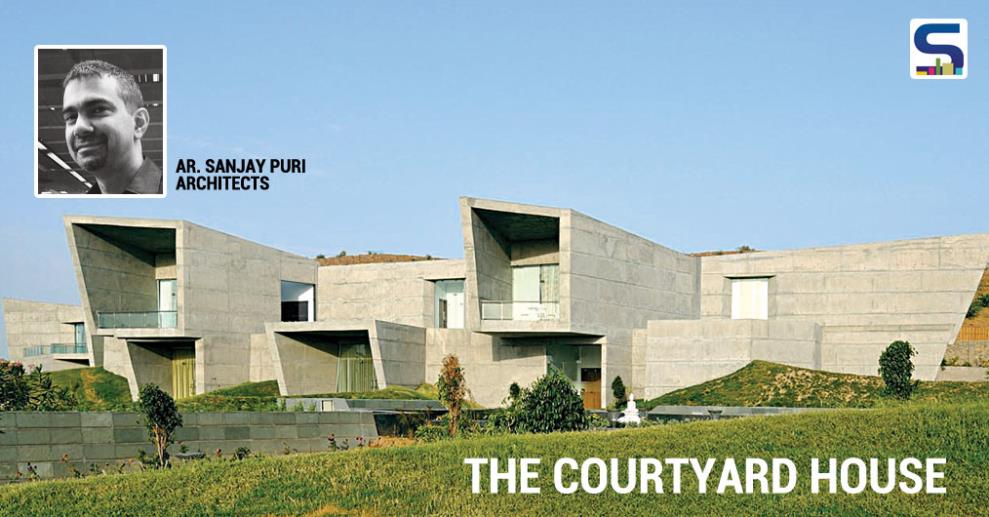 Located at the edge of a cement plant in Rajasthan, India, the house is designed in response to a climate with long summer months of 45 degree Celsius average temperature.