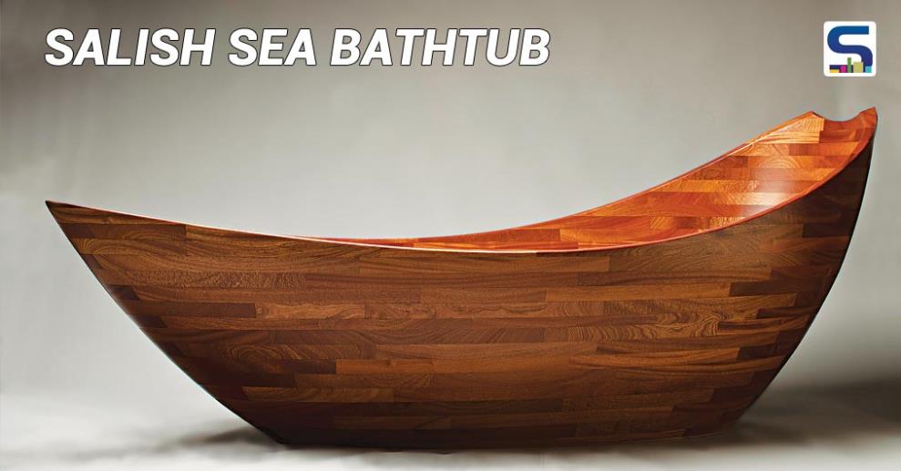 Build from over 200 pieces of sustainably harvested sapele wood, this boat shaped wooden bathtub is comfortable, warm and deep. A beautiful vessel that will take you across smooth seas.