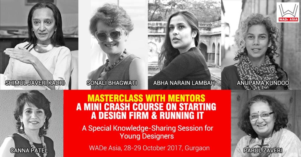 The panel will comprise of 6 seasoned senior Women Architects & Designers sitting together to receive and respond to the questions from upcoming young architects & designers.