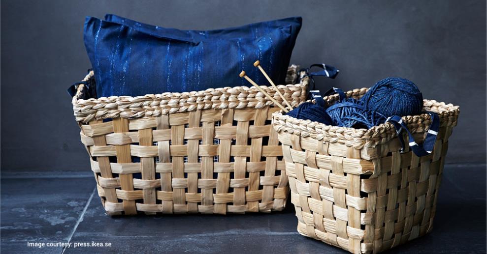 IKEA features Banana-fibre baskets and handwoven textiles in their 7th Innehållsrik collection made in collaboration with small-scale producers in India, extending their support towards marginalised women in India.