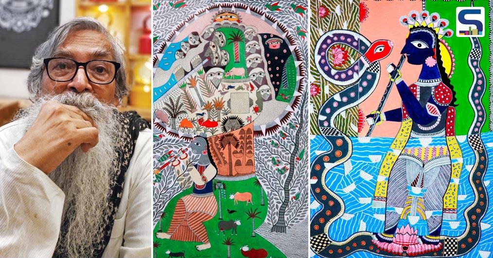 The solo show of famous Mithila artist Santosh Kumar Das presented by Anubhav Nath, Curatorial Director of Ojas Art and curated by Kathryn Myers starts on Thursday, January 10th 2019. The month-long event- “Rerouted Realities”- will showcase around 40 artworks by the distinguished artist.