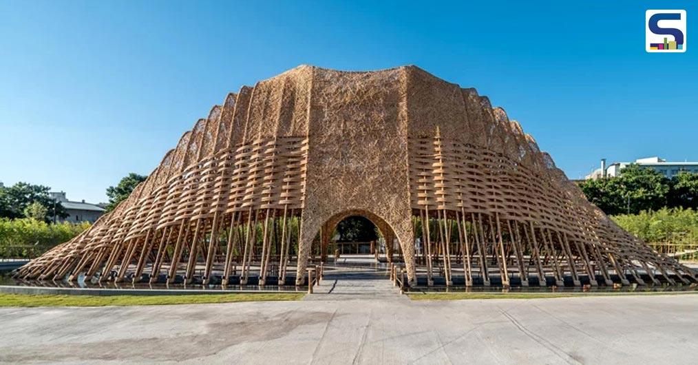 ZUO studio has created a ‘Bamboo Pavilion’ exhibition hall in Taichung, which is known as the industrial city of Taiwan. It is created as a ‘Taichung World Flora Exposition’ to showcase the natural beauty of Taiwan.