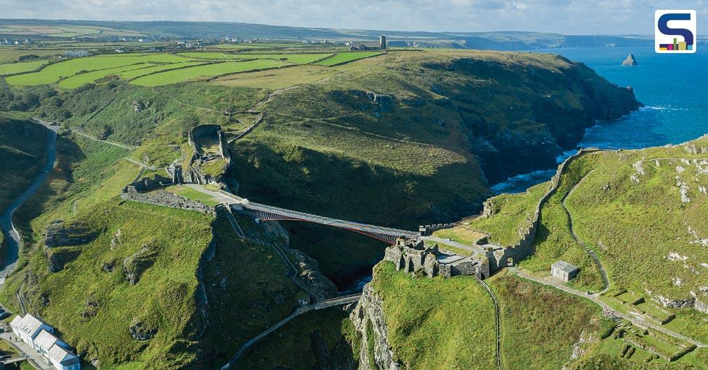 For the first time in more than 500 years, the two separated halves of Tintagel Castle will be reunited thanks to a daring new footbridge unveiled by the charity English Heritage on 8 August 2019.