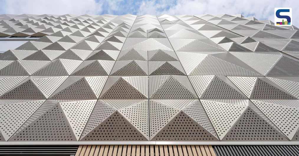 Sleek Geometric Patterns Adorns The Facade Of Community Car Park in Buiksloterham | Amsterdam | XVW architectuur