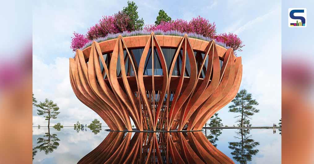 A Lotus-Inspired Suspended Coffee Bar and Restaurant in Vietnam | Da Lat | VHA Architects