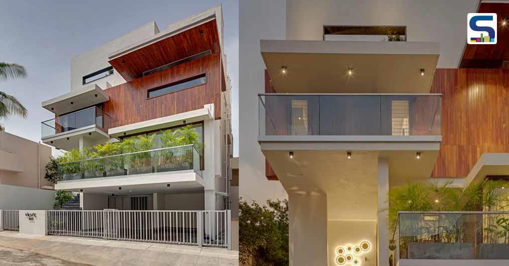 This Sustainable House in Bangalore Features Timber Cladding, Cantilevers and Huge Overhangs | Technoarchitecture