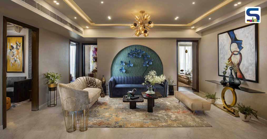 Pleasing Pastel Combined With Luxe Scheme To Create Intimate And Soothing Interiors In This Gurugram Home | MADS Creations