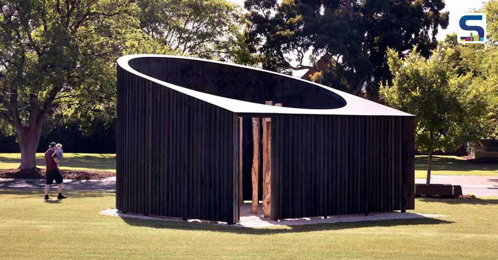 Bushfire Salvaged Timber Is Used To Create This Pavilion In Albury, Australia by Akimbo Architecture