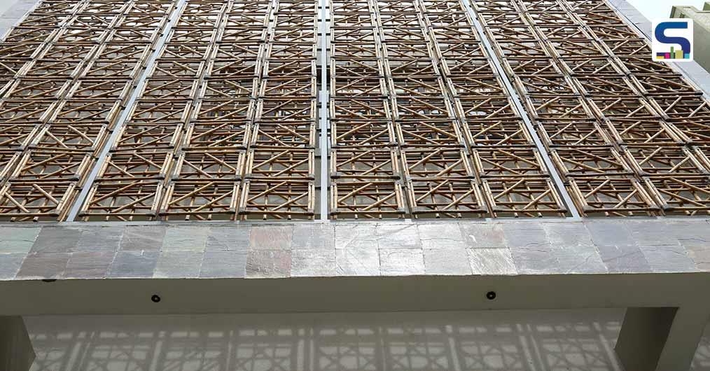 Latticed Bamboo Screen Wraps The Facade of This House in Bengaluru | Bidiru Mane | RR Architects and Associates