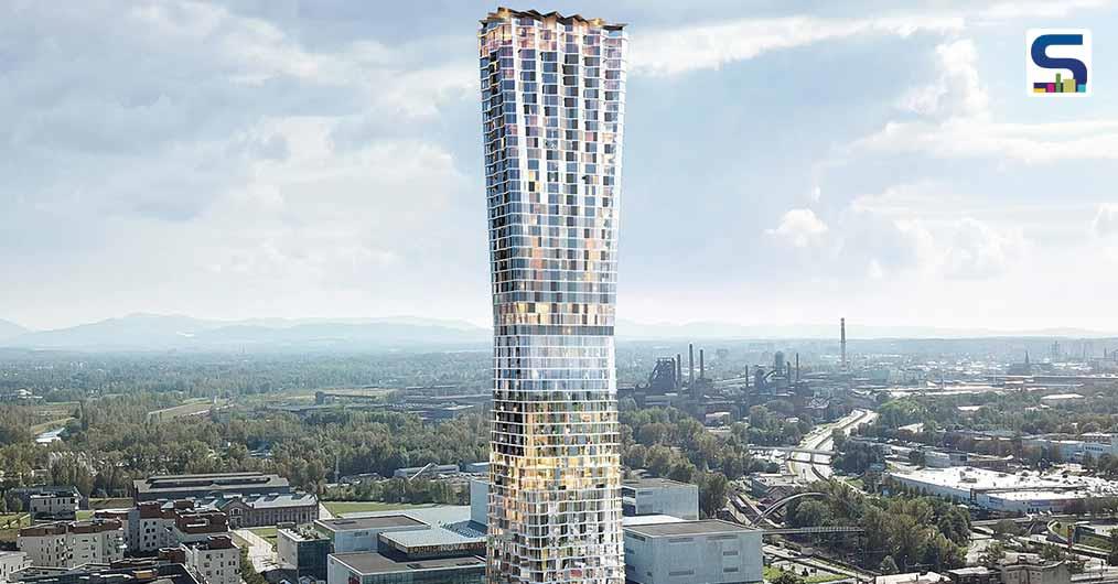 With Height 770 Feet, Ostrava Tower Becomes The Tallest Skyscraper in the Czech Republic | Chybik + Kristof