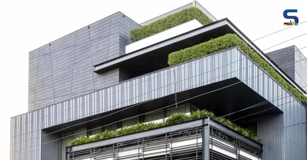 Zinc Cladding With Metal Screens and Greens Filters Out The Heat From This House in Gurugram| Cityspace’ 82 Architects