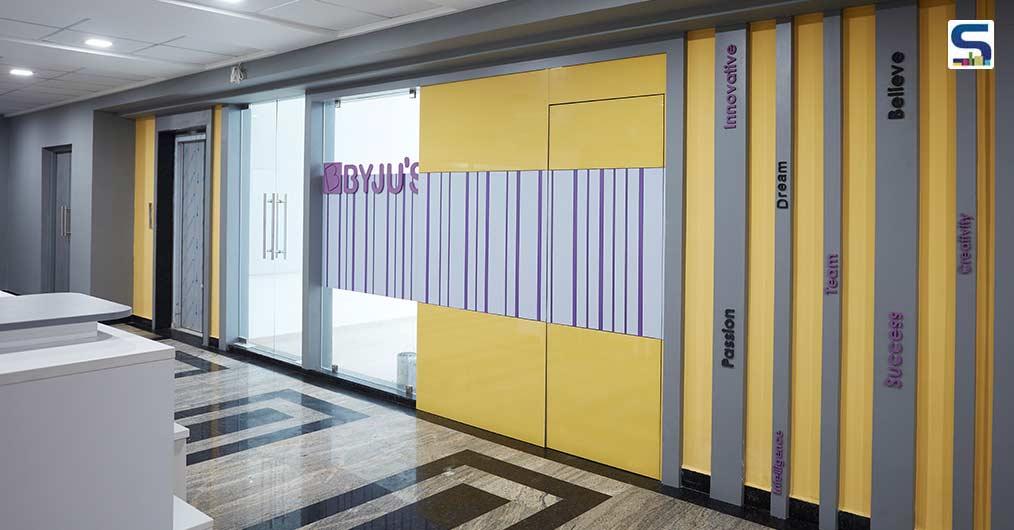 BYJU’s Hybrid Workspace in Nagpur is Wrapped in Purple and Yellow Hues To Encourage Learning | Salankar Pashine & Associates