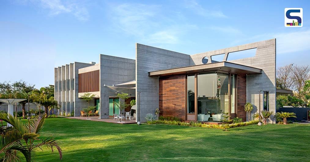 A Folded House That Unfolds To Its Green Surroundings | Dipen Gada and Associates | Ankit Shah Residence
