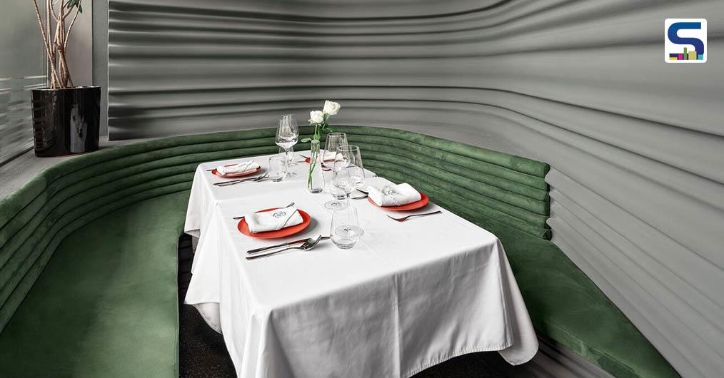 The Curved Walls In This Modern Restaurant Are Inspired By Painting Brushstrokes and Marble Sculptures | WAY Studio | China