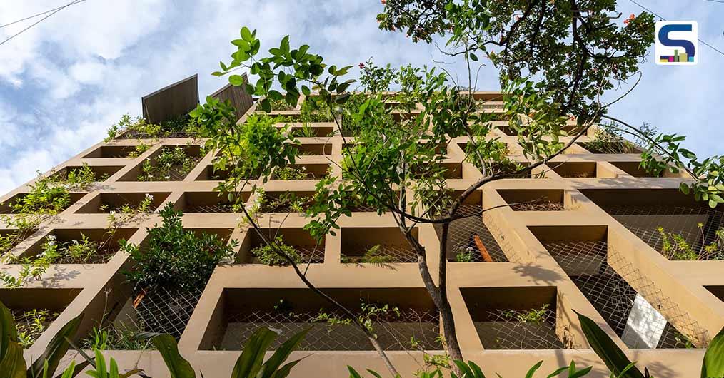 Air-Purifying Plants Act As Shady Curtains For The Davis Road Apartment in Bangalore | DS2 architecture