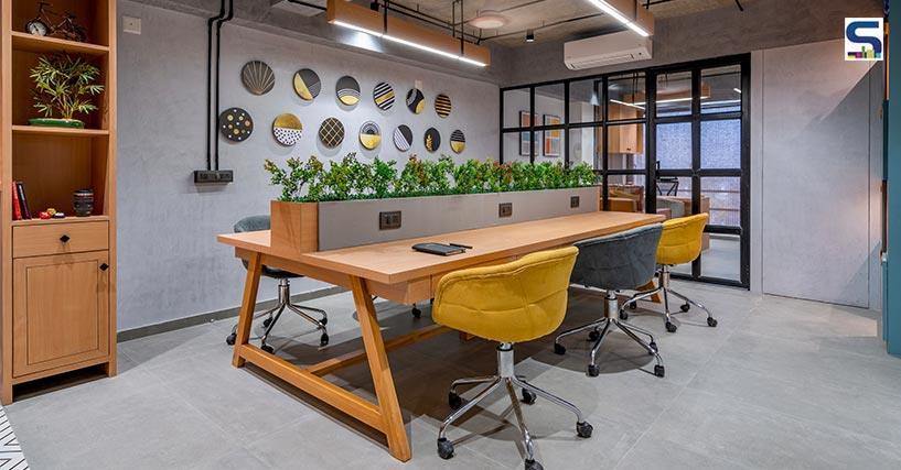 Space Theory Gives Rustic Touch To This Contemporary Office in Ahmedabad | Kraftier Studio