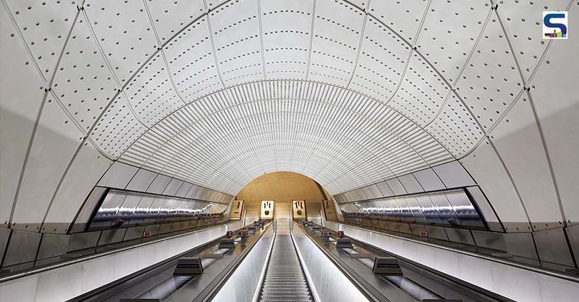 Londons Newest Railway Line By Grimshaw Features Sinuous Surfaces With Fluid And Curved Junctions in the Passenger Tunnels | Elizabeth Line