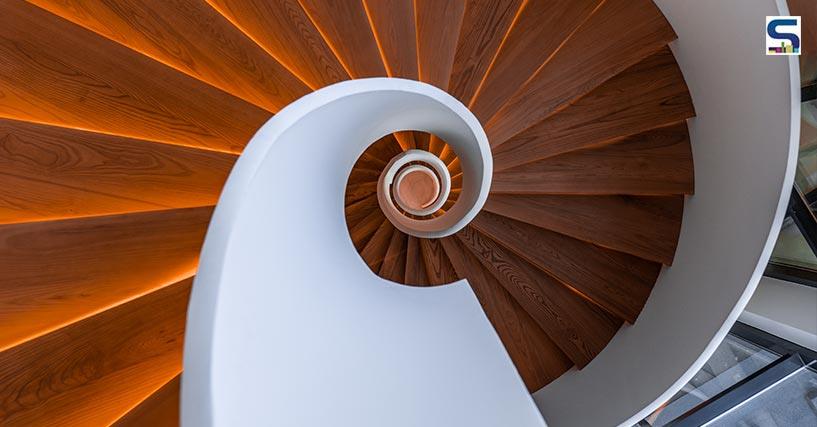 Spiral Staircase Make A Statement In This Modern Luxurious Villa Fashioned By SDA Design | Dubai | N. Sheba