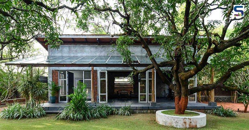 Natural Setting and Eco-Friendly Material Palette Define “The Shell” By Studio PKA | Mumbai