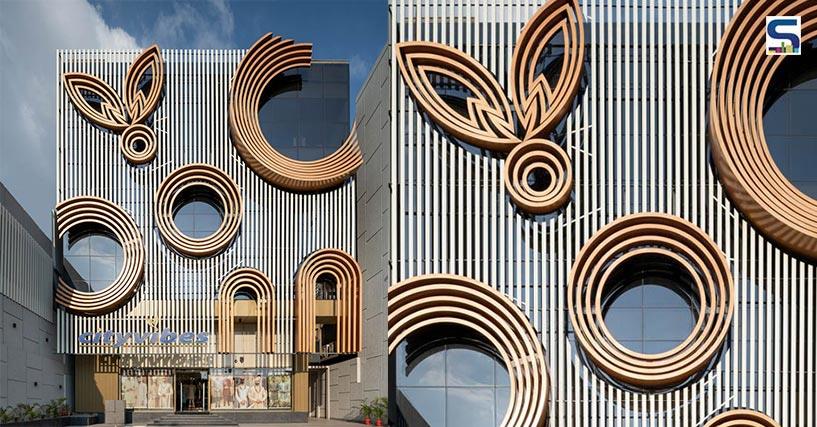 Aluminium Wraps The Multilayered Facade Of This Retail Showroom | Jaipur | Newness Architecture