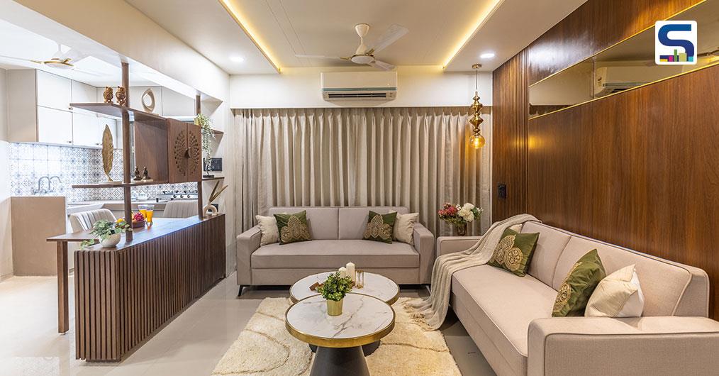 Interesting Wood Screens Define The Elegant Interiors of This Gujarat Home | Meraki Designs
