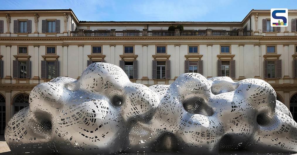 1,600 Ultra-Thin Strips of Uniquely Shaped Anodized Aluminum Creates Louis Vuitton’s ‘Nomad’ Pavilion | Milan Design Week 2023