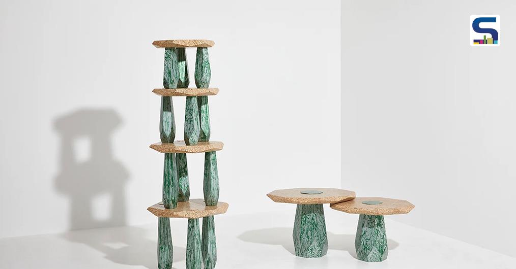 Construction Wood Waste Turned Into Stacked Tables | Weonrhee | Primitive Structures