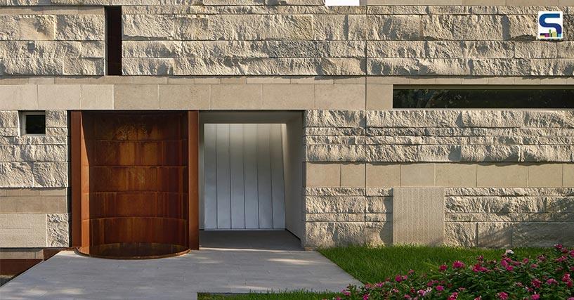 Striking Limestone and Stucco Shields Residence in Texas | Tobin Smith Architect