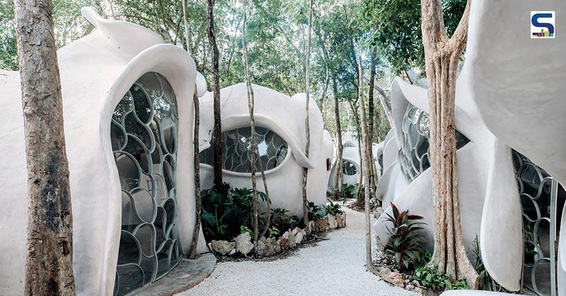 Roth Architectures Unique Concrete and Palm Fiber Building in Tulum |  Nature-Inspired Fab Lab
