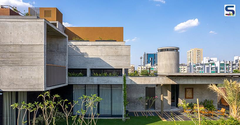 The Ascending House in Ahmedabad designed by Rushi Shah Architects is built like a set of steps, with different levels that fulfill specific needs. It ensures there are open spaces on each floor. indra kaun the