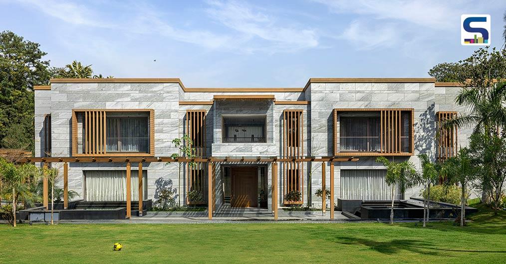 Harmony in Stone and Glass: A Modern Oasis Transformation of Vasant Kunj Farmhouse | ENAR Consultants
