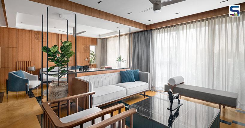 LAD Studio Turned a Massive Hall into Connected Spaces in This Gurugram Home | Marshmallow-Home
