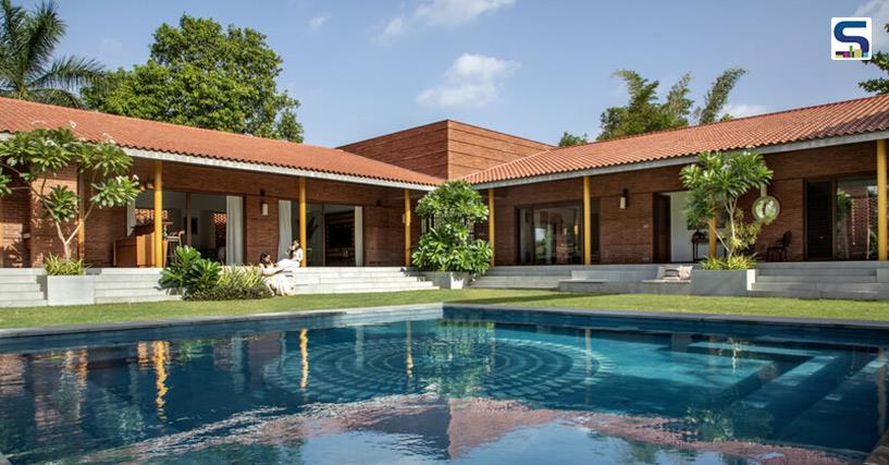 Baroda Farmhouse- A Combination of Perforated Screens, Patterned Shadows, Native Materials and Monochromatic Hues | Gujarat | Dipen Gada and Associates
