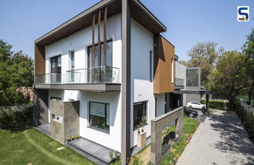 Indian Grey Stone and WPC in a 22,000-Square-Foot Home Designed by SSDA Architects in Delhi
