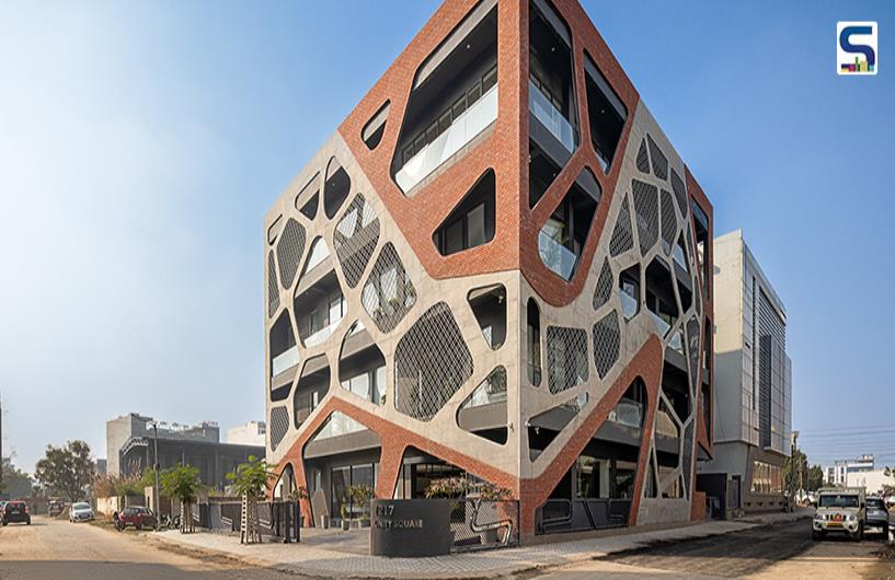 Biomorphic Facade Inspired by Bee Hives and Voronoi Patterns | Office | Punjab | Studio Ardete