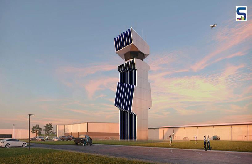 Aerodynamic Design Informs 129-Foot-Tall Air Traffic Control Tower in Indiana | Marlon Blackwell Architects