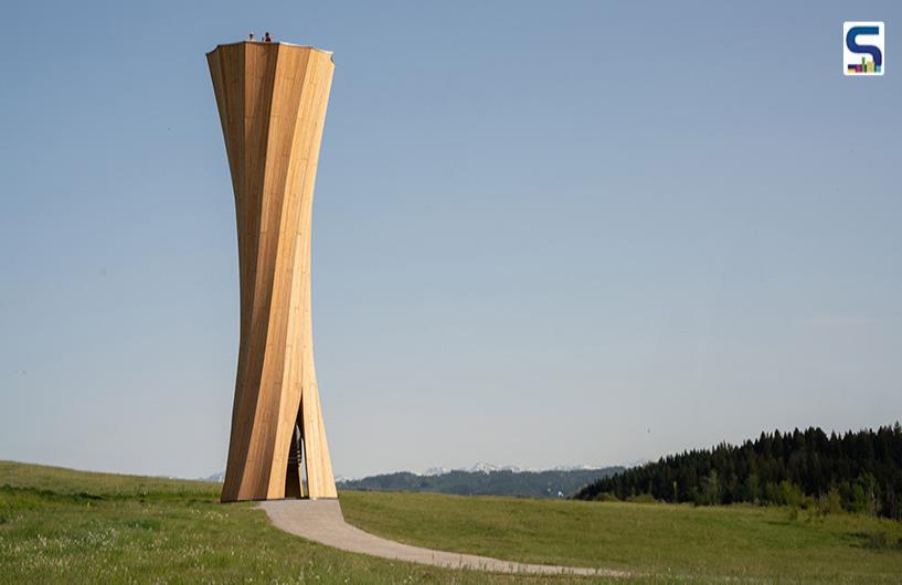 Self-Shaping Timber and Woven Flax for Tower and Pavilion in Germany | ICD | ITKE