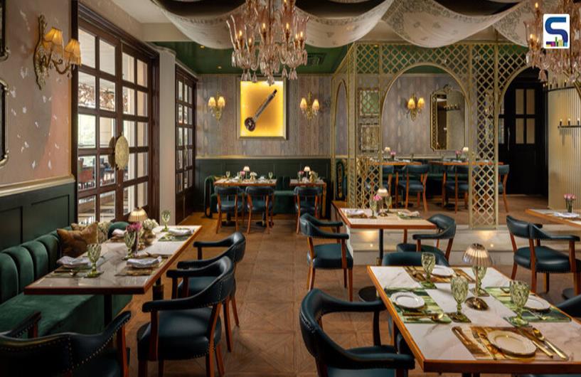 Sitar-Inspired Logo and Dance Mudra-Adorned Ceiling- This Restaurant Shows a Seamless Fusion of Tradition and Modernity | Raag