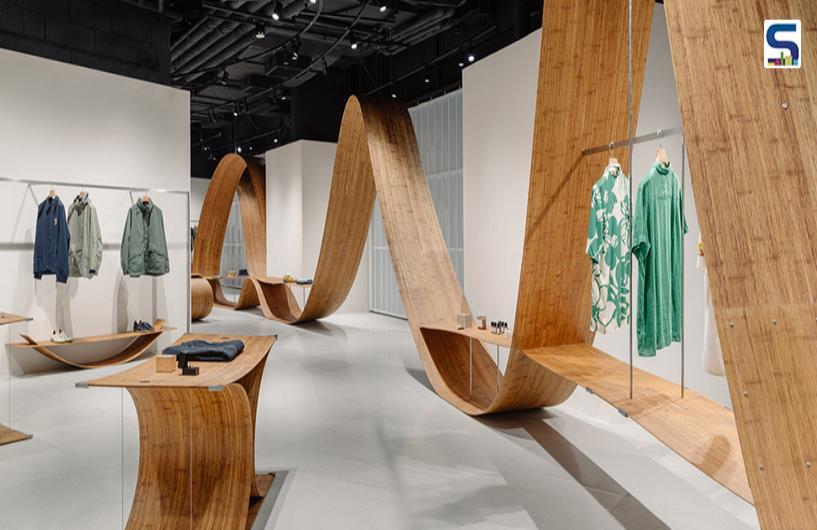 Innovative Bamboo Design at The Element Pop-up Store by llLab. | China