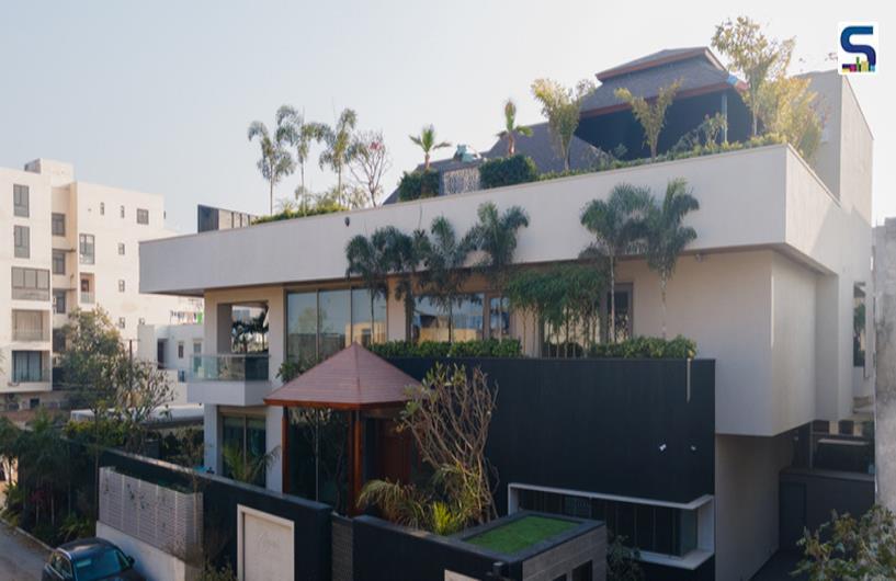 A Striking Contemporary Facade and Biophilic Elements Define This Jaipur Residence | Rajkumar Architects