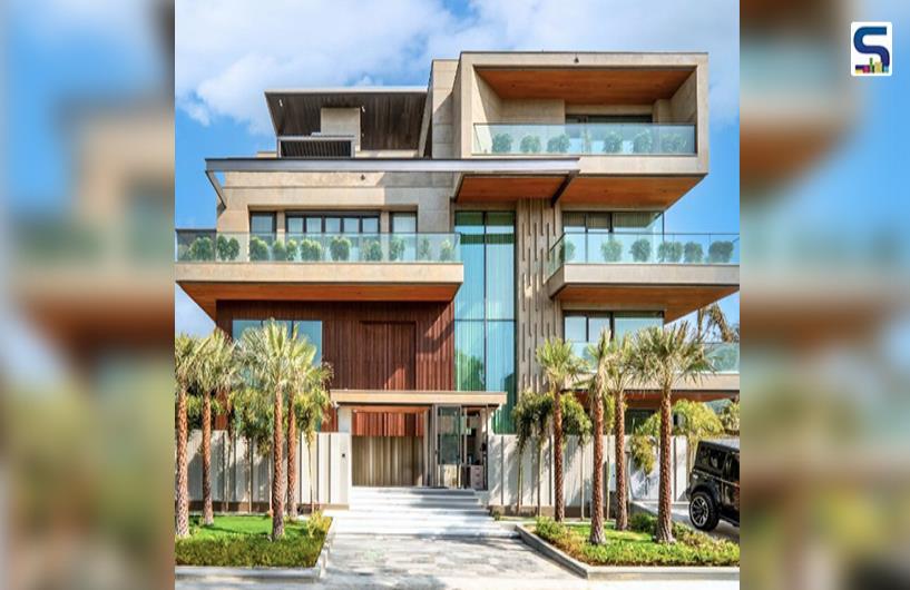 Grand Double-Height Entrance Sets the Tone for Luxury in This 20,000 Sq. Ft. Noida Residence | Jaideep Tharejaa Architects