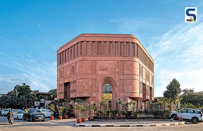 Jodhpur Red Sandstone-Clad Façade | Studio Lotus