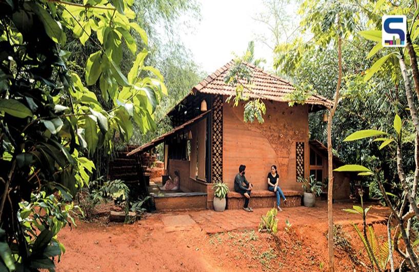 Mud and Bamboo Façade| ShriAbodes