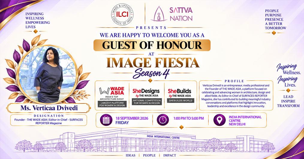 Verticaa Dvivedi of THE WADE ASIA Joins Elite Panel with Padma Shri Dr Deepa Malik, Singer Shibani Kashyap, Dr Blossom Kochhar at Image Fiesta Season 4
